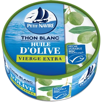 Thon Blanc MSC Petit Navire A l'huile d'olive - 160g