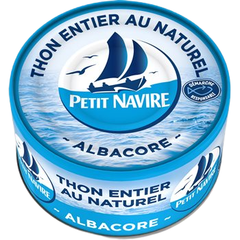 Thon albacore FIP Petit Navire Entier au naturel - 93g