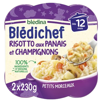 Blédichef risotto Bledina Aux panais champignons - 2x230g
