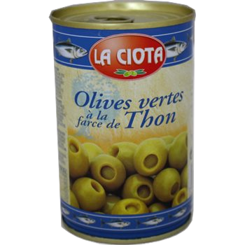 Olives vertes La Ciota Farcies au thon - 120g