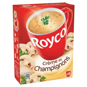 Soupe instantanée Royco  Crème de champignons - 4x20cl