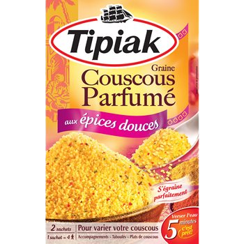 Couscous parfumé Tipiak Prêt en 5 min  - 2x250g