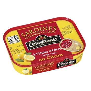 Sardines Connetable Olive/citron - 135g