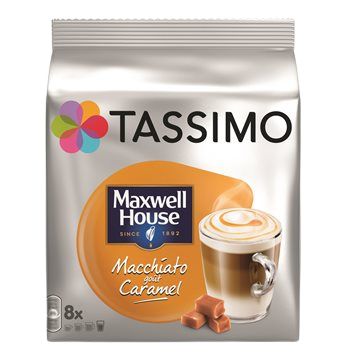 Café en capsule Tassimo Macchiatto Caramel - x8 - 268g