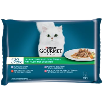 Gourmet Filets bustina di farina per gatti - 4x85g
