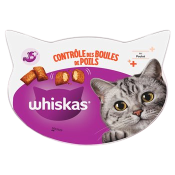 Friandises chats Whiskas Contrôle boules de poils - 60g