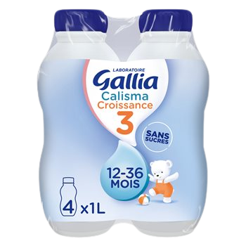 Gallia Croissance bouteille Calisma 4x1L - Dès 12 mois