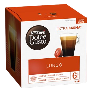 Dosette café Dolce Gusto Nestlé Lungo - x16 - 104g
