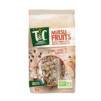 Cereals Land and Cereals Mueli with organic fruits - 1kg