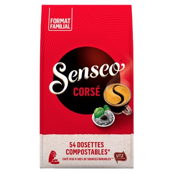Café dosettes Senseo corsé x54 dosettes - 375g