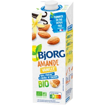 Bjorg Organic vanilla almond milk - 1L