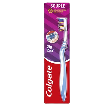 Brosse à dents Colgate Zig Zag Souple - x1