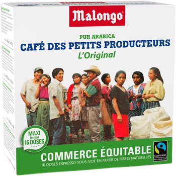 Café Espresso Malongo Commerce équitable x16 -104g