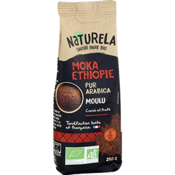 Café moulu Naturela Moka 100% Arabica Bio - 250g