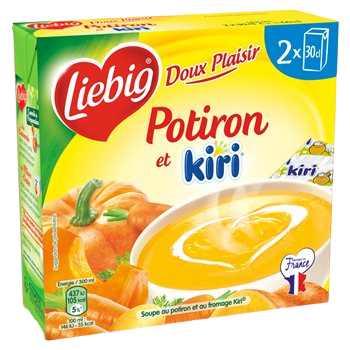 Soupe doux plaisir Liebig  Potiron/kiri - 2x30cl
