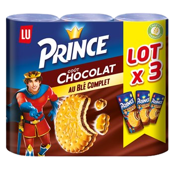Biscuits chocolat Prince Lu 3x300g
