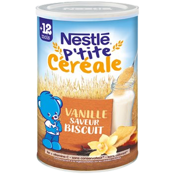 P'tite céréale Nestlé 12 mois Biscuitée - 400g