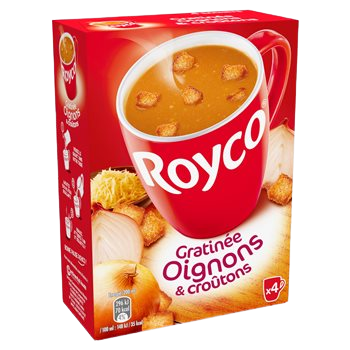 Soupe instantanée Royco  Oignons & Croutons - 4x20cl