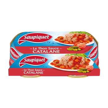 Thon cuisiné Saupiquet  sauce catalane 1/6 2x135g