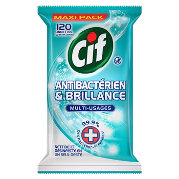 Lingette nettoyante Cif Antibactérien - x120