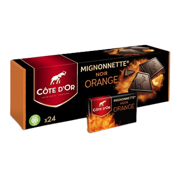 Mignonnettes choco Côte d'Or Noir orange 24x10g