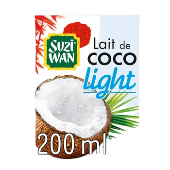 Lait de coco Suzi Wan  Allégé - 200ml